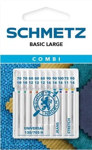 Igły półpłaskie Schmetz 130/705H do jeansu stretchu uniwersalne MIX 10 szt. - Akcesoria i części do maszyn do szycia Igły półpłaskie Schmetz 130/705H do jeansu stretchu uniwersalne MIX 10 szt. - Akcesoria i części do maszyn do szycia - miniaturka - grafika 1