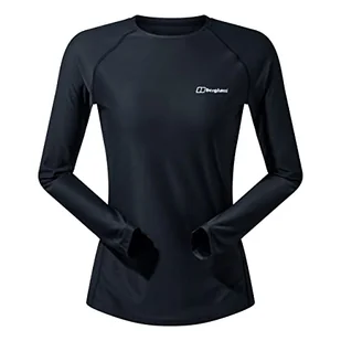 Berghaus Damska koszulka z długim rękawem 24/7 Crew Tech Baselayer Czarny Jet Black 10 - Koszulki i topy damskie - miniaturka - grafika 1
