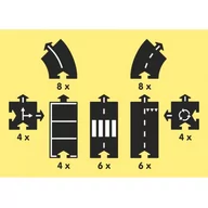 Tory, garaże, parkingi - waytoplay WayToPlay - droga do układania King of the Road 40 elementów - miniaturka - grafika 1