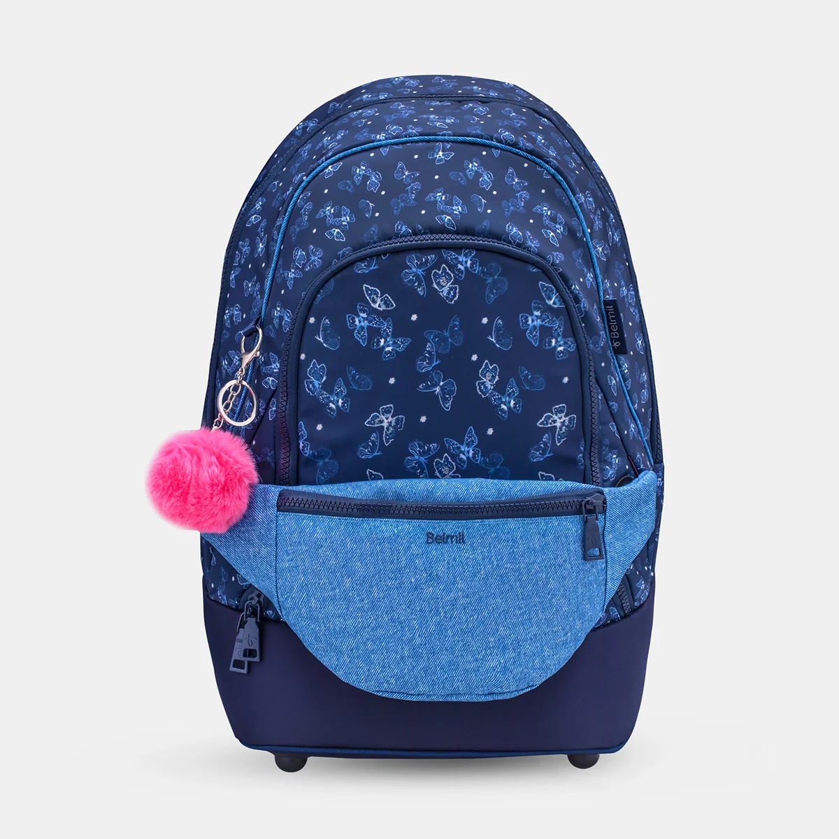 Premium Backpack & Fanny Pack Sapphire – 2-częściowy zestaw tornistra szkolnego