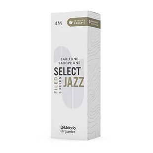 D'Addario Organic Select Jazz Filed Baritone Saxophone Stroiki - Sax Stroiki - Pierwszy i Tylko Organiczna Trzcina - 4 Średnie, 5 sztuk - Akcesoria do instrumentów dętych - miniaturka - grafika 1