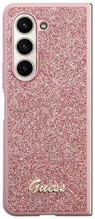 Etui plecki Guess Glitter Script do Samsung Galaxy Z Fold 5 Pink (3666339174002) - Etui i futerały do telefonów - miniaturka - grafika 1