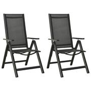 Fotele i krzesła ogrodowe - vidaXL Lumarko Składane krzesła ogrodowe, 2 szt., textilene i aluminium! 312188 - miniaturka - grafika 1