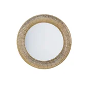 Lustra - Beliani Lustro ścienne złote 80 cm CHANNAY - miniaturka - grafika 1