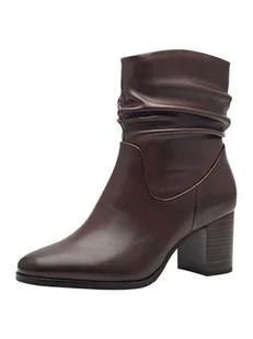 Marco Tozzi Damskie botki Zip+Slip 2-25335-43 Modne kozaki, Cafe, 38 EU, kawa, 38 EU - Botki damskie - miniaturka - grafika 1