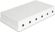 Pozostałe akcesoria sieciowe - Delock Puszka naścienna, Keystone, 6 portów 86227 - miniaturka - grafika 1