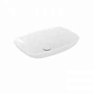 Umywalki - VILLEROY - BOCH 4A500001 Loop & Friends Umywalka stojąca na blacie 620 x 420 x 150 mm, Weiss Alpin, z przelewem, Nieszlifowany - miniaturka - grafika 1