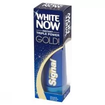 Signal White Now wybielająca pasta do zębów Gold 50ml - Produkty na nieświeży oddech - miniaturka - grafika 1