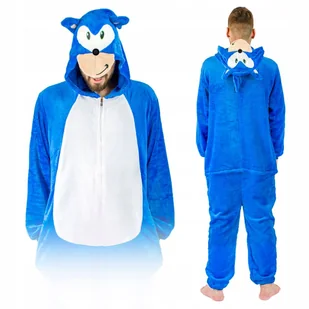 CIEPŁA PIŻAMA DAMSKA KIGURUMI SONIC ONESIE JEDNOCZĘŚCIOWA ROZPINANA DRES S - Piżamy damskie CIEPŁA PIŻAMA DAMSKA KIGURUMI SONIC ONESIE JEDNOCZĘŚCIOWA ROZPINANA DRES S - Piżamy damskie - miniaturka - grafika 1