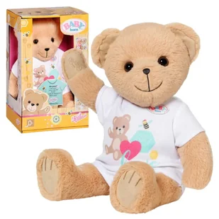 Baby Born Pluszowy Miś Biały 36cm - Akcesoria dla lalek - miniaturka - grafika 1