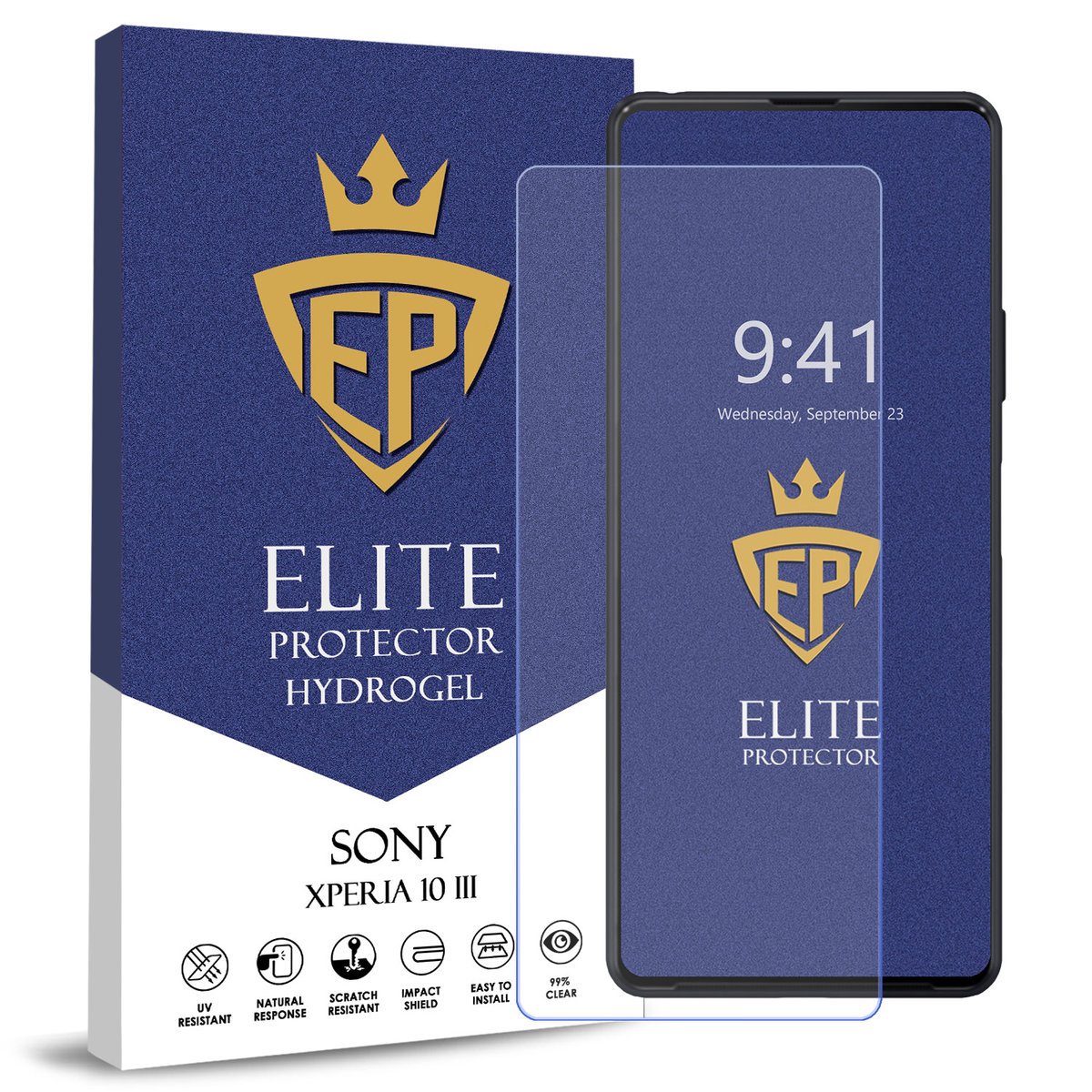 FOLIA 5D CAŁY EKRAN NA TELEFON DO SONY XPERIA 10 III HYDROŻELOWA ORYGINAŁ