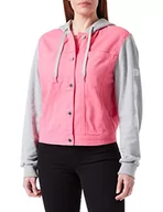 Kurtki damskie - Love Moschino Trucker Kurtka Damska, FUCHSIA, 34 - miniaturka - grafika 1