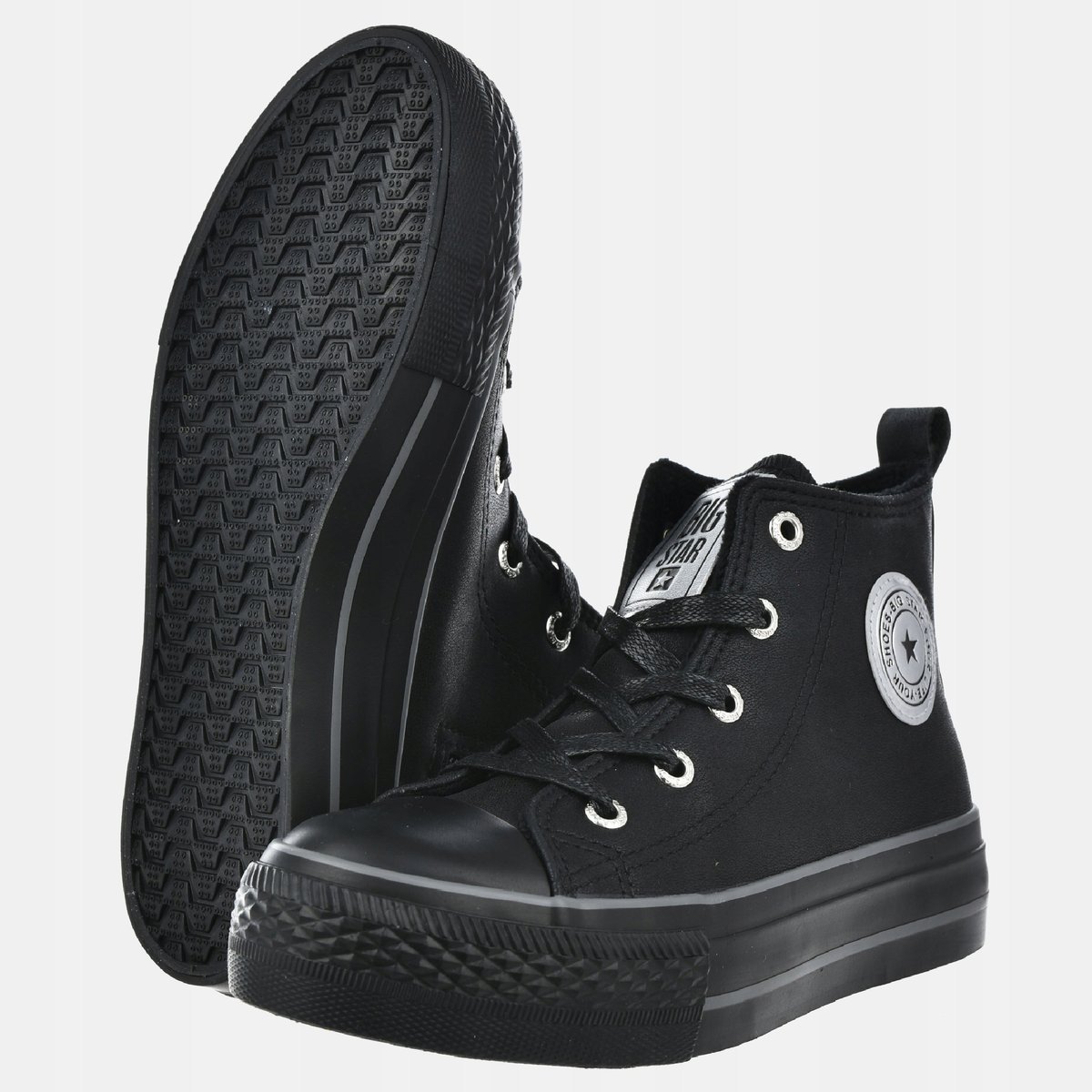 TRAMPKI DZIECIĘCE BIG STAR WYSOKIE NA ZAMEK OBUWIE SPORTOWE OO374225 AW24