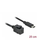Adaptery i przejściówki - D-ELOCK Keystone Module USB 3.0 C female > USB 3.0 C male with cable - miniaturka - grafika 1