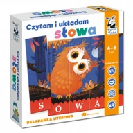 Puzzle - Kapitan Nauka, układanka literowa Czytam i układam słowa - zestaw sowa - miniaturka - grafika 1