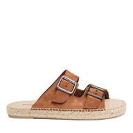 Espadryle męskie - Espadryle QUAZI QZ-63-04-000623 Brązowy - miniaturka - grafika 1