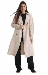 TRENDYOL BEŻOWY PŁASZCZ KLASYCZNY JEDNORZĘDOWY Z KLAPAMI 42 5AA - Płaszcze damskie TRENDYOL BEŻOWY PŁASZCZ KLASYCZNY JEDNORZĘDOWY Z KLAPAMI 42 5AA - Płaszcze damskie - miniaturka - grafika 1