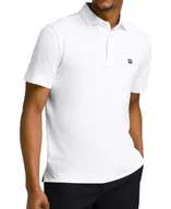 Koszulki sportowe męskie - Koszulka męska Wilson M League Polo Bright White M - miniaturka - grafika 1