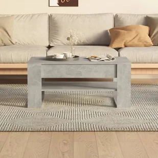Lumarko Stolik kawowy, betonowy, 102x55x45 cm, materiał drewnopochodny - Ławy i stoliki kawowe - miniaturka - grafika 6