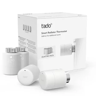 tado° Smart termostat grzejnikowy czteropak SRT-4 - Systemy inteligentnych domów - miniaturka - grafika 1