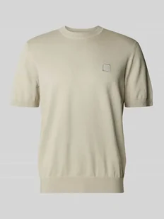T-shirt z naszywką z logo model ‘Kanache’ - Koszulki męskie - miniaturka - grafika 1
