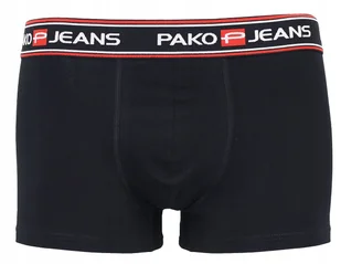 Bokserki majtki męskie bawełna MILTON czarne XL - Majtki męskie - miniaturka - grafika 1