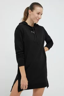 Sukienki - Puma sukienka bawełniana kolor czarny mini oversize - grafika 1