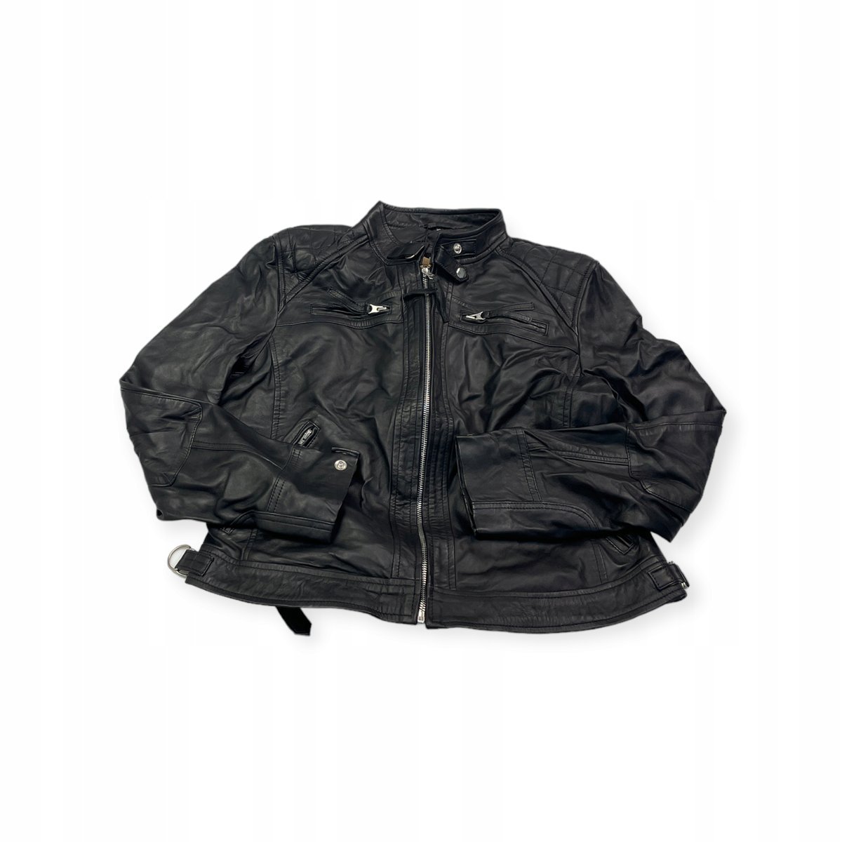Skórzana kurtka damska ramoneska Real Leather XL