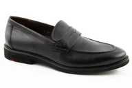 Mokasyny męskie - Buty męskie Lloyd Reed mokasyny eleganckie skórzane czarne -43 - miniaturka - grafika 1