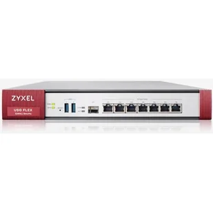 ZyXEL USGFLEX200-EU0102F USG Flex Firewall 10/100/1000 2xWAN 4xLAN/DMZ 1xSFP 2xUSB 1 Yr UTM bundle - Firewalle sprzętowe - miniaturka - grafika 1