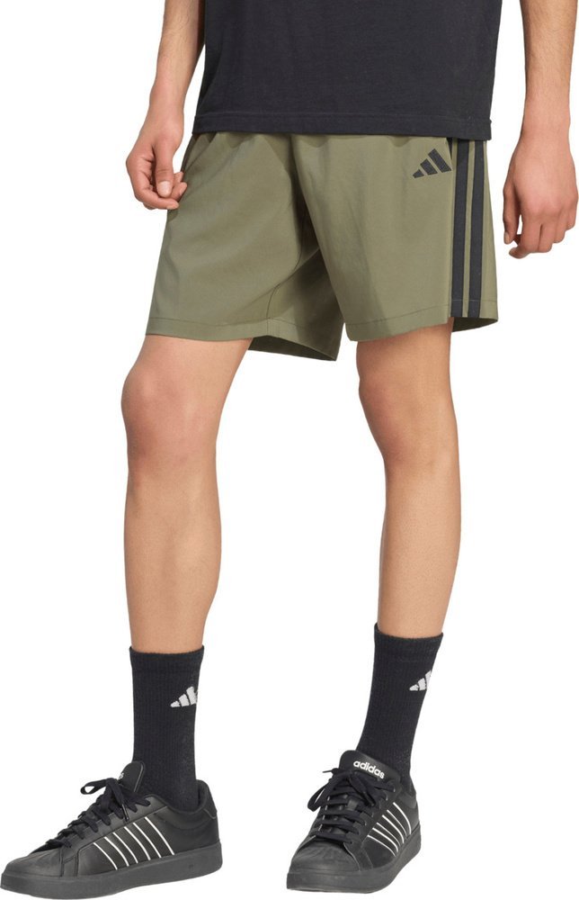 Adidas Spodenki męskie adidas Essentials 3-Stripes Chelsea Lite Woven oliwkowe KY4154 M