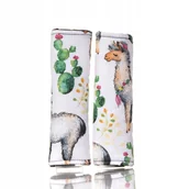 Akcesoria do fotelików - Nakładki osłony pokrowce na pasy dwustronne alpaki - miniaturka - grafika 1