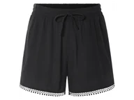 Spodenki damskie - esmara® Szorty damskie z wiskozy (Czarny, 40) - miniaturka - grafika 1