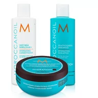 Zestawy kosmetyków damskich - Moroccanoil Hydration, Zestaw nawilżający: szampon, odżywka i maska, 3x250ml - miniaturka - grafika 1