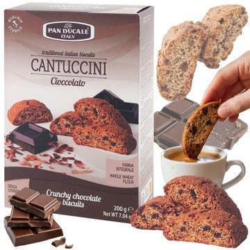 Cantuccini z czekoladą Pan Ducale ciastka włoskie 200g Cioccolato