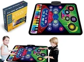 Zabawki interaktywne dla dzieci - Mata muzyczna 2w1 Pianino + instrumenty - miniaturka - grafika 1