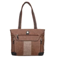 Torebki damskie - Duża Torebka Damska Charm&Shape na ramię Brązowa - miniaturka - grafika 1