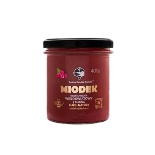 Miodek z maliną 400g Pasieka Dziadka Brunona - Miód - miniaturka - grafika 1