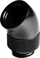 Chłodzenie wodne - Barrow Adapter 45 Grad G1/4 Zoll AG auf G1/4 Zoll IG - drehbar, schwarz - miniaturka - grafika 1
