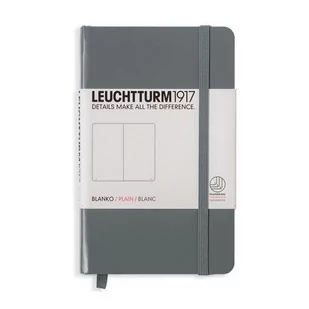 Leuchtturm, Notes Pocket, 185 stron, gładki, antracytowy - Notesy i bloczki - miniaturka - grafika 1