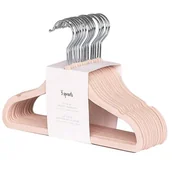 Łamigłówki - 3 Sprouts Wieszaki Welurowe dla Dzieci Pink 15 szt. - miniaturka - grafika 1