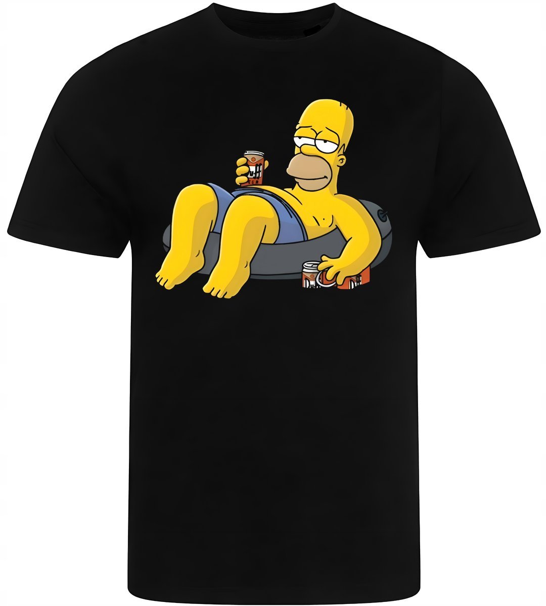 KOSZULKA MĘSKA NADRUK ŚMIESZNA HOMER NA WAKACJE PREZENT PREMIUM S