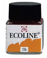 Farby i media malarskie - Talens Ecoline Farba Akwarel Płynna 236 OrangeLigh - miniaturka - grafika 1