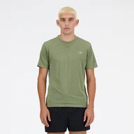 Koszulki męskie - Koszulka męska New Balance MT41253DEK  zielona - miniaturka - grafika 1