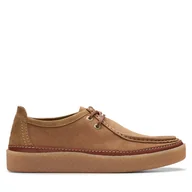 Mokasyny męskie - Mokasyny Clarks Clarkwood Moc 26176870 Brązowy - miniaturka - grafika 1