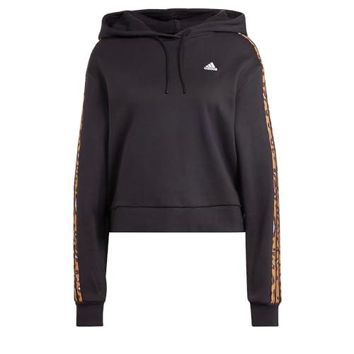 adidas Bluza damska ze zwierzętami, Czarny/Magiczny Beżowy, XS