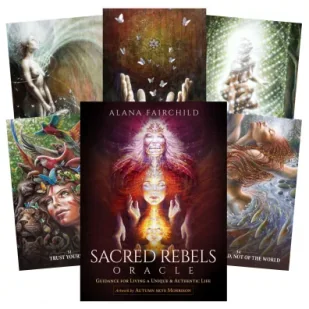 Sacred Rebels Oracle, karty do wróżenia bez ramek - Ezoteryka - miniaturka - grafika 1