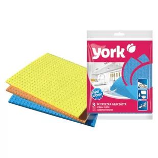 York ścierka gąbczasta 3 szt. - Ściereczki, gąbki, czyściki - miniaturka - grafika 1