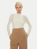 Swetry damskie - Boss Golf Fatirami 50523736 Écru Slim Fit - miniaturka - grafika 1