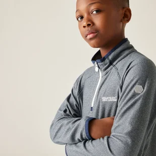 Regatta Polar dziecięcy z suwakiem 1/2 Loco Granatowy, Rozmiar: 158 cm - Bluzy dla chłopców - miniaturka - grafika 1